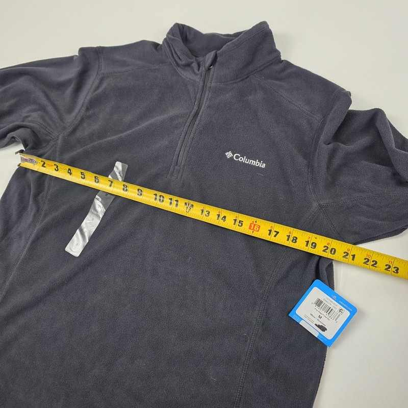 Columbia Pine Ridge Half Zip Pullover Mens Medium Black Fleece Hiking Top gallery