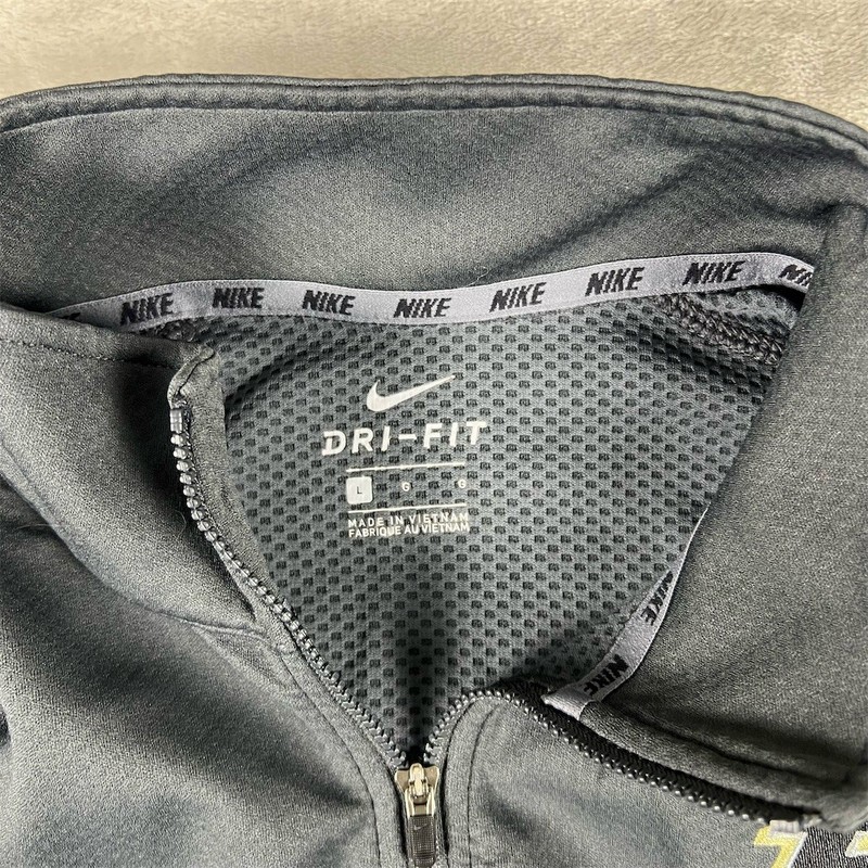 Purdue Boilermakers 1/4 Zip Pullover Jacket Nike Dri-FIT Gray Mens L gallery