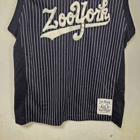 Vintage Y2k Zoo York Unbreakable Blue White Skater Tank Jersey Size Medium gallery