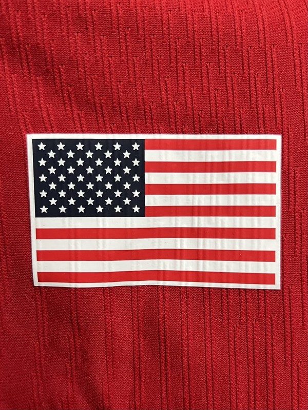 Nike Court Dri-FIT ADV Slam Tennis Polo Shirt 1/4 Zip Red USA Flag XL Tall NEW gallery