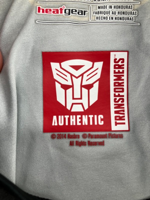 Under Armour Shirt Mens Large Gray Transformers Bumblebee Heatgear Authentic Tee gallery