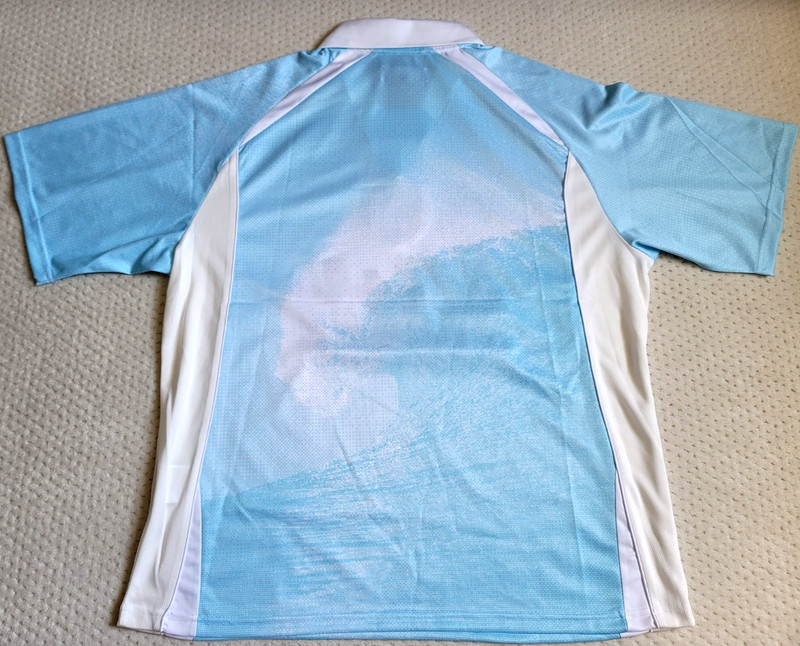 NWT KITH Hawaii Honolulu Exclusive Edison Soccer Jersey Wave Light Blue L gallery
