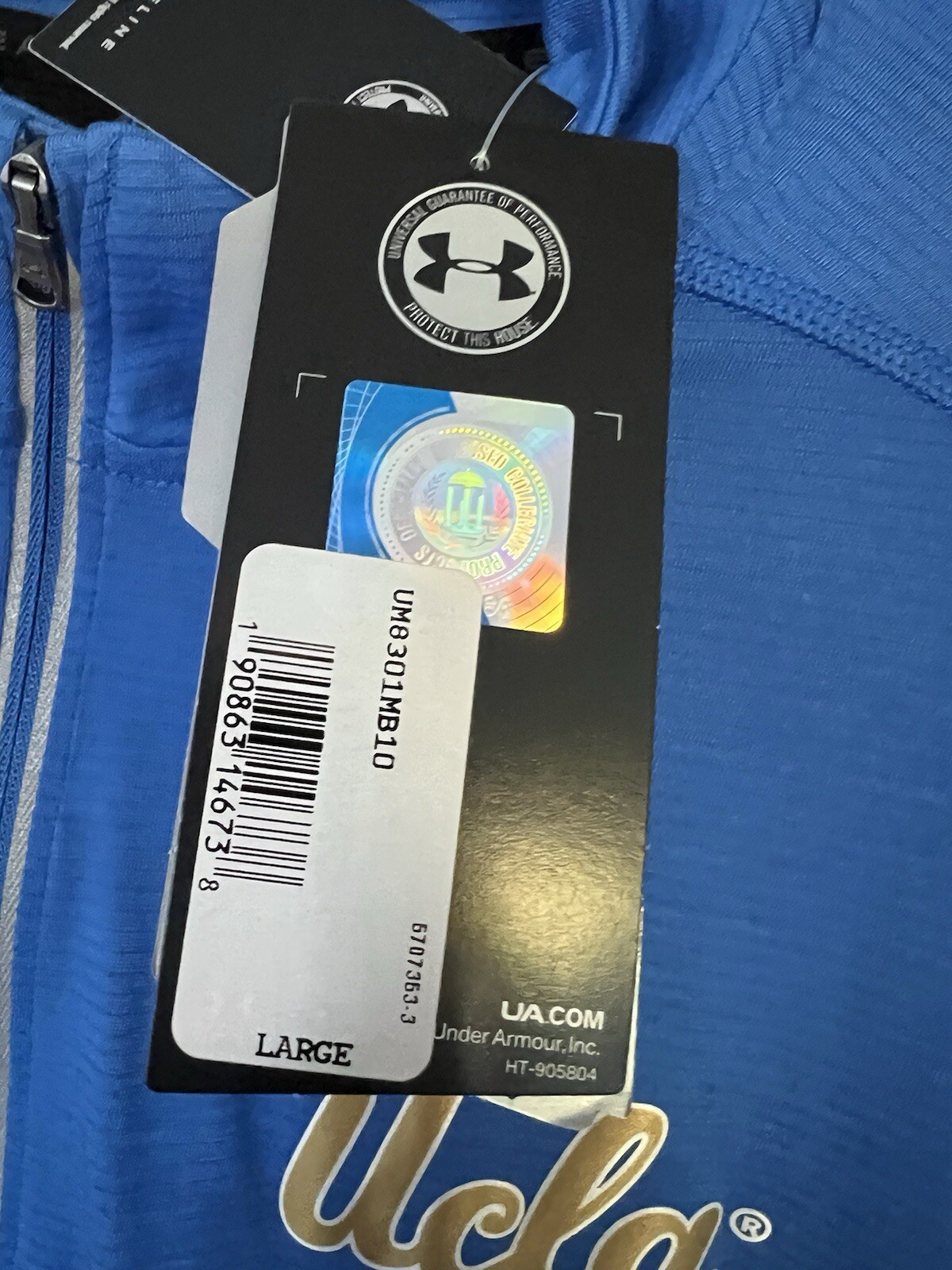UCLA Under Armour 1/4 Quarter Zip - Men’s Large gallery
