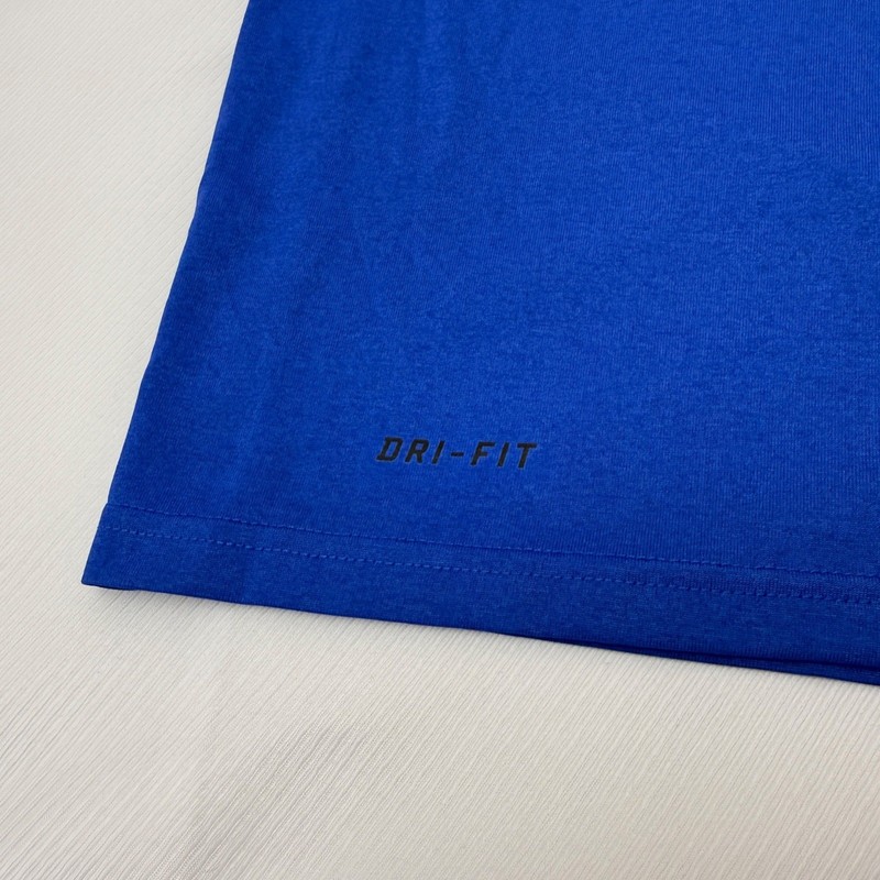 Nike Mens Dri-FIT Anti-Odor Training Shirt Royal Blue Short Sleeve Small NEW gallery