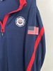 Arena USA Swim Team Pool Side Warmup1/2 Zip Tech LS Shirt Jacket / Size Large gallery