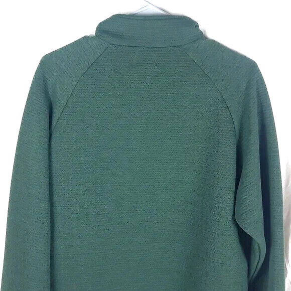Berkley Jensen Mens Pull Over Long Sleeve Top Medium Half-Zip Sweat Shirt Green gallery