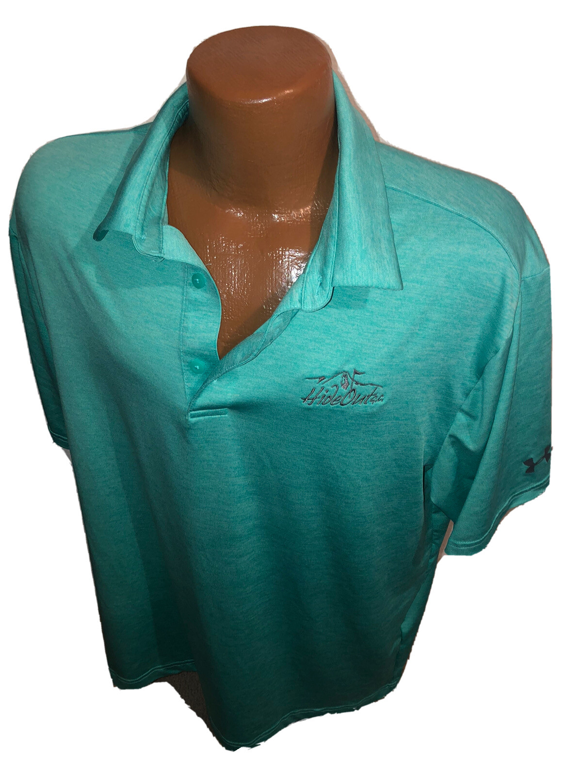 Under Armour Playoff Polo The Hideout Golf Course Green Shirt Men’s size XL gallery