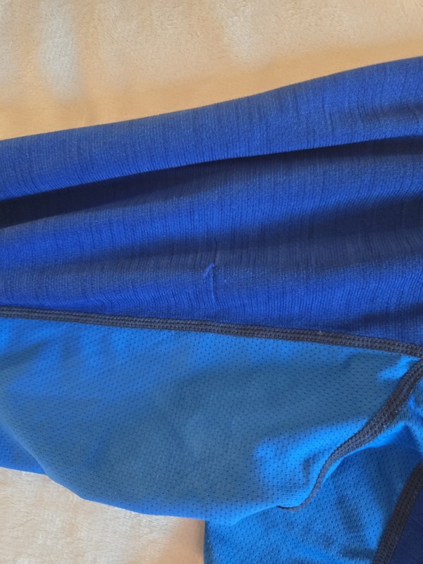 REI Men’s L Regular Blue Polyester/Spandex Stretch Crew Neck Raglan Active Tee gallery