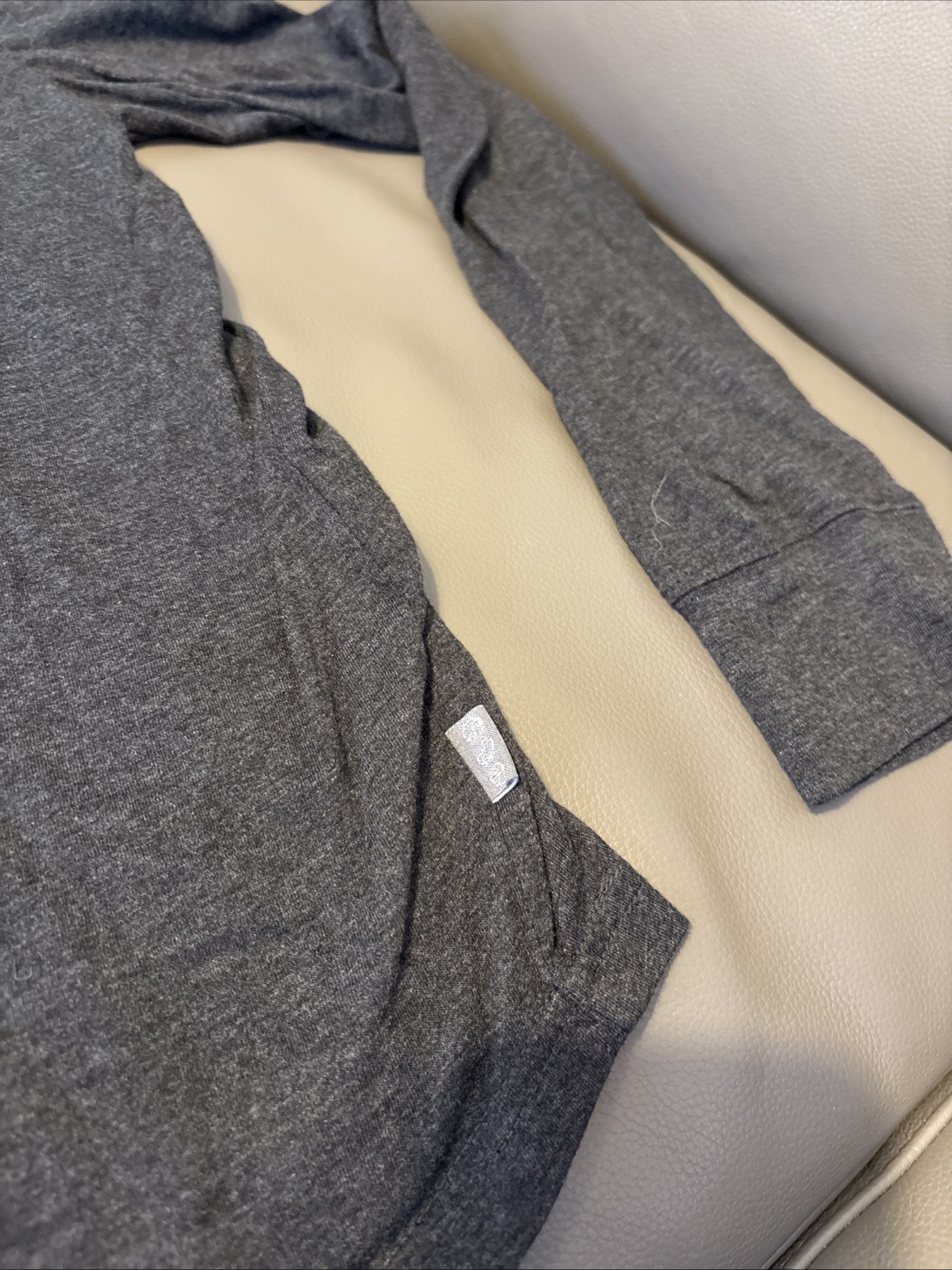 Threads 4 Thought Lightweight Grey Hooded Long sleeve Shirt Men’s Medium gallery
