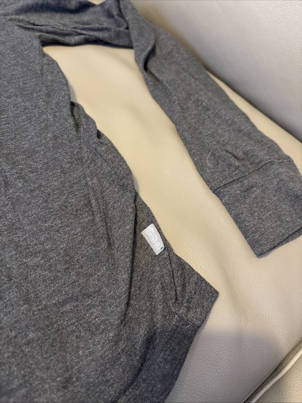 Threads 4 Thought Lightweight Grey Hooded Long sleeve Shirt Men’s Medium gallery