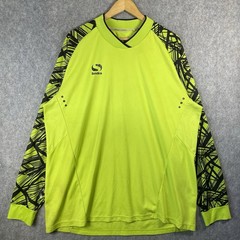 Sondico Training Top Mens 3XL Neon Green Long Sleeve Vented Jersey Sports *