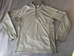 Oakley Mens Quarter Zip Pullover Gray L Activewear Thermal Lined Y2K Software