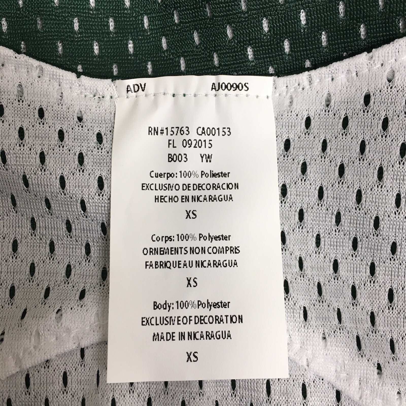 Champion Reversible Basketball Jersey Men's Unisex XS B003 Green White gallery