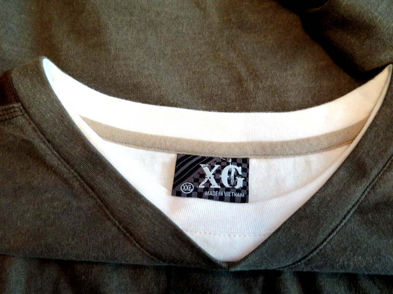 XG Chest Stripe Long Sleeve Pullover Top Mens XXL Color: CAMO & BROWN ~UNUSED gallery