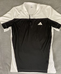adidas HEAT.RDY Pro Free lift Henley Polo Shirt Men M Short Sleeve Tennis Sports