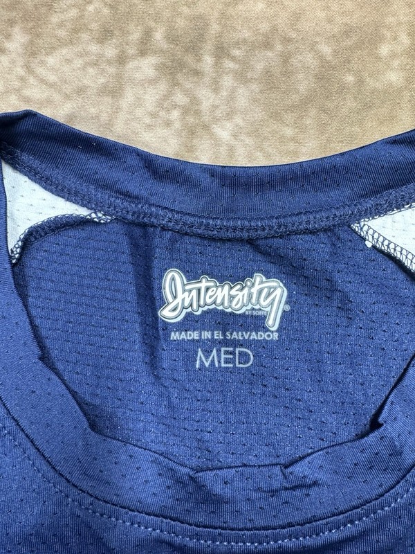 Intensity Mens Medium Mesh Athletic Jersey Shirt Blue White NWOT gallery
