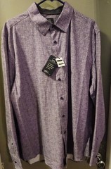 New Michael Strahan XL Polyester Spandex Moisture Wicking Anti Microbial No Iron