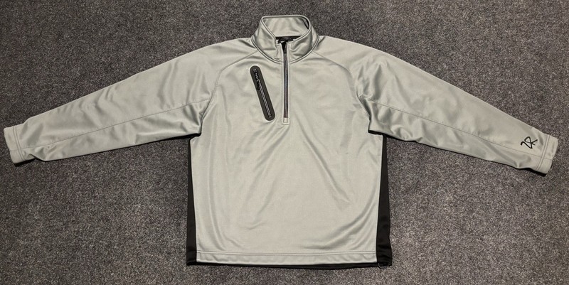 Zero Restriction Pullover Men's M Gray Black Quarter Zip Tour Series Golf Jacket gallery