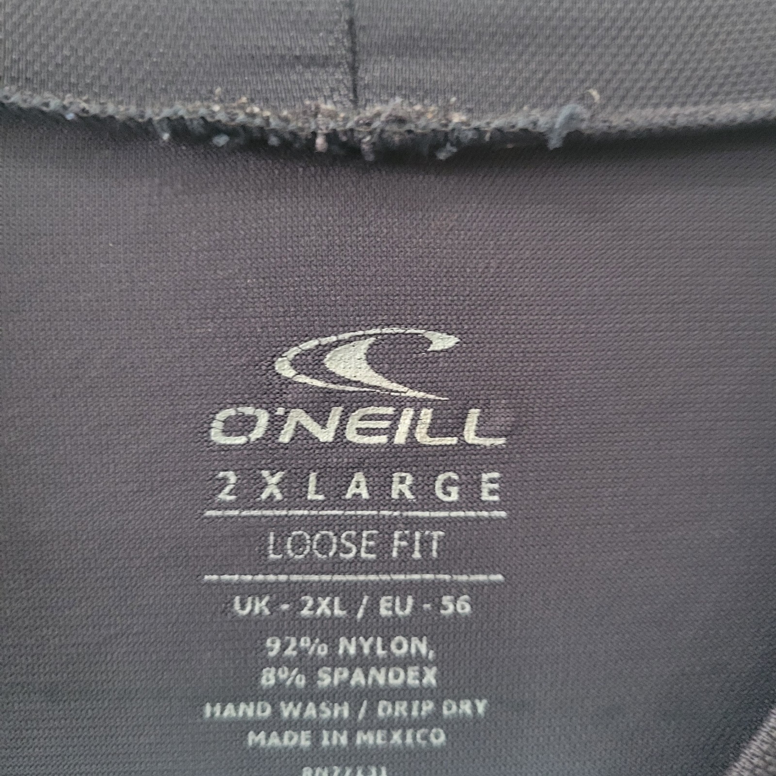 Oneill Men's Activewear Performance Long Sleeve Shirt. Gray. 2XL Loose Fit gallery