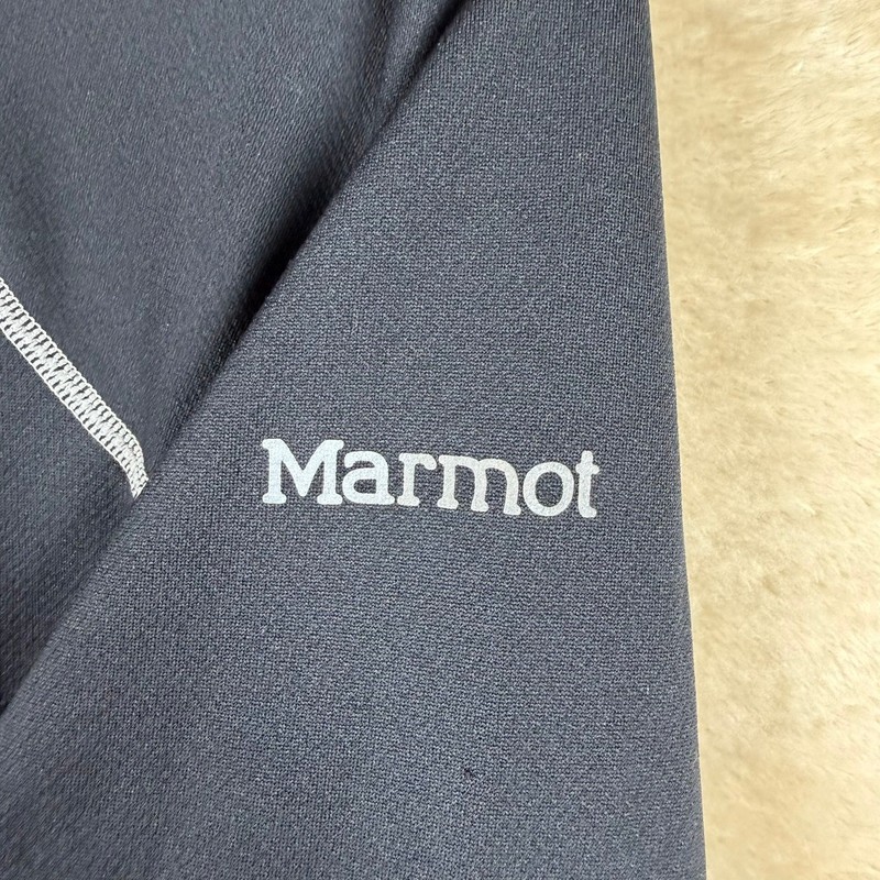 Marmot Mens XL Black Quarter Zip Pullover Contrast Stitching Athletic Top Hiking gallery