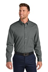 Port Authority W816 Mens Long Sleeve Nailhead Easy Care Barrel Cuffs Shirt