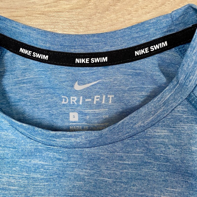 Nike Swim T-Shirt Men’s S Blue Hydroguard Short Sleeve UV Protection Tee Shirt gallery