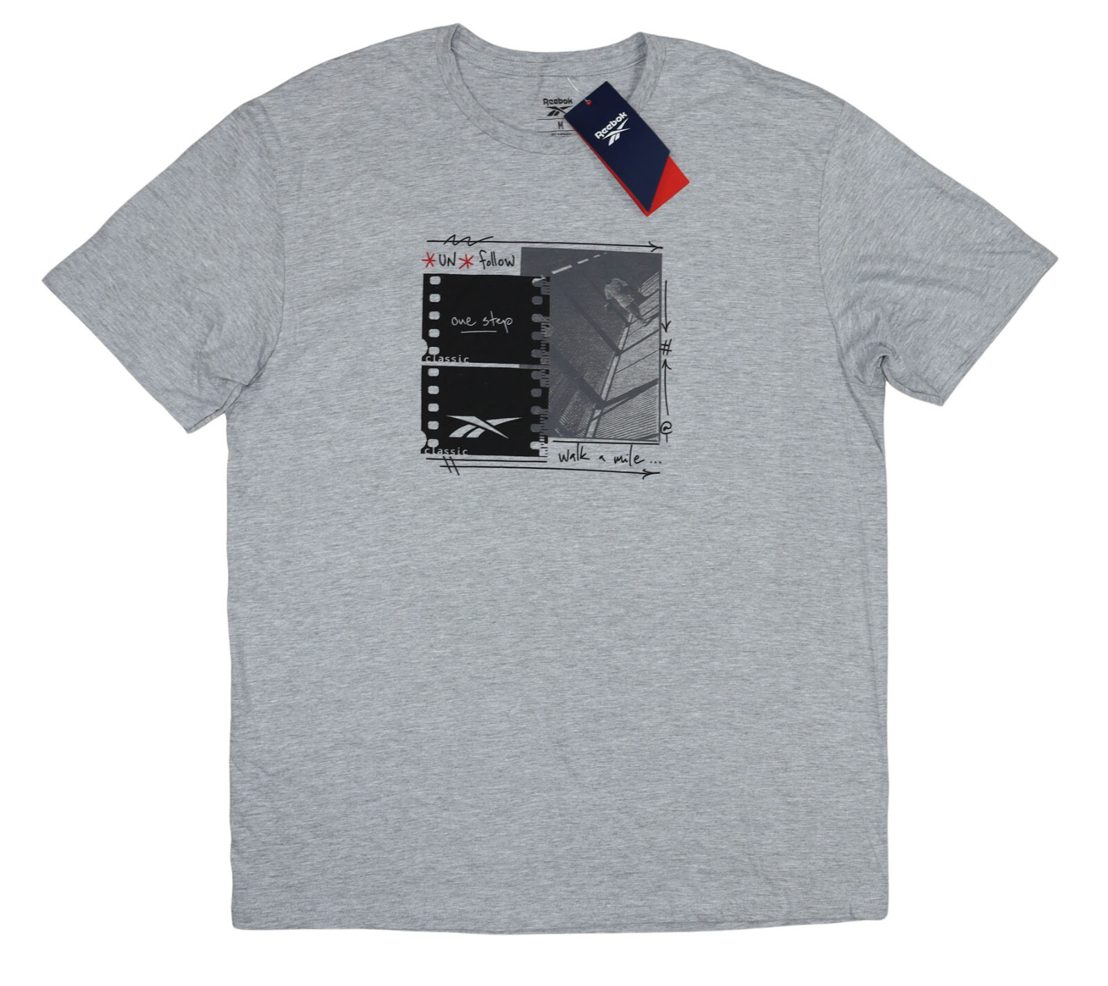 Reebok Classics Unfollow Street Scene Short Sleeve Graphic Men's T-Shirt NWT gallery