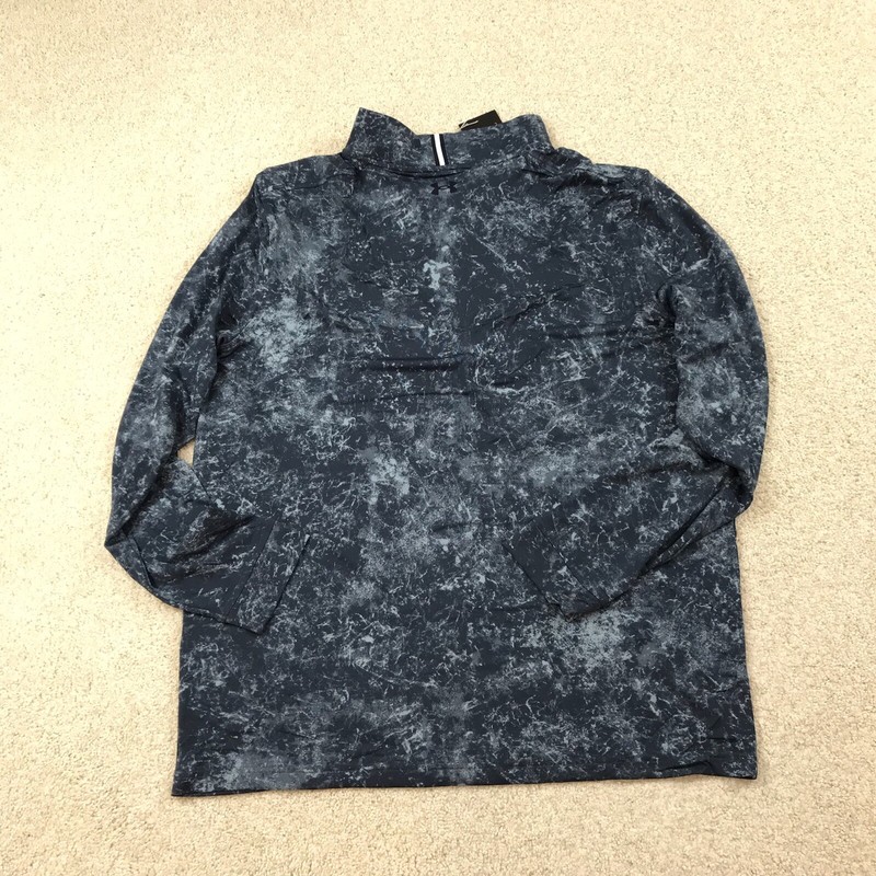 Under Armour 1/4 Zip Golf Pullover Printed Abstract Mens XL New Blue gallery