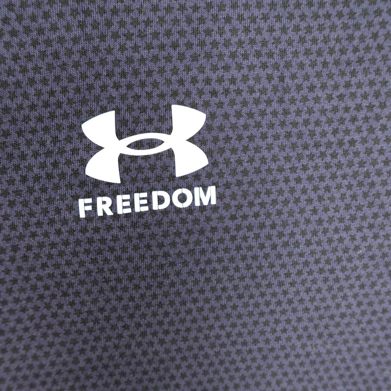 Under Armour Top Mens Large Navy Freedom Stars Graphic Short Sleeve Veterans Day gallery