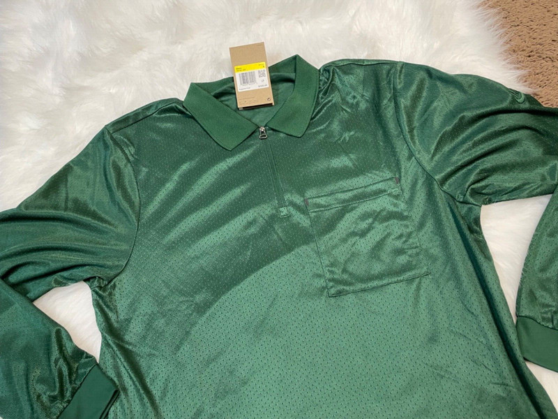 Nike Tech Pack Dri-Fit 1/2 Zip Long Sleeve Size Small Green Top FB7381-323 gallery