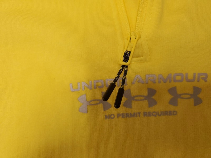Men's Lg Under Armour Run Trail ½ Zip Yellow & Black Style # 1374544 gallery