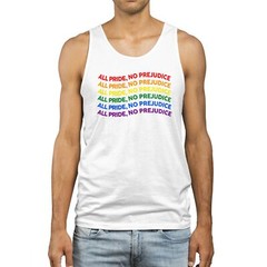 All Pride No Prejudice Mens Vest LGBTQ Gay Him LGBT flag lesbian gay bisexual…