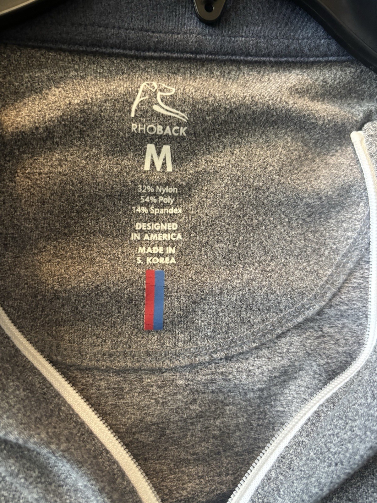 RHOBACK RIVA Color Block PERFORMANCE QUARTER ZIP Sweater Size M ~ Excellent gallery