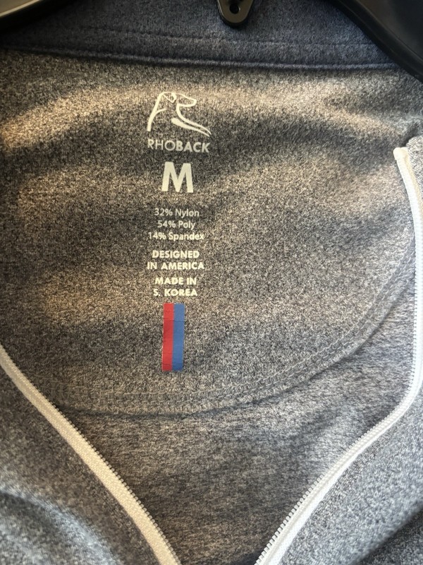 RHOBACK RIVA Color Block PERFORMANCE QUARTER ZIP Sweater Size M ~ Excellent gallery