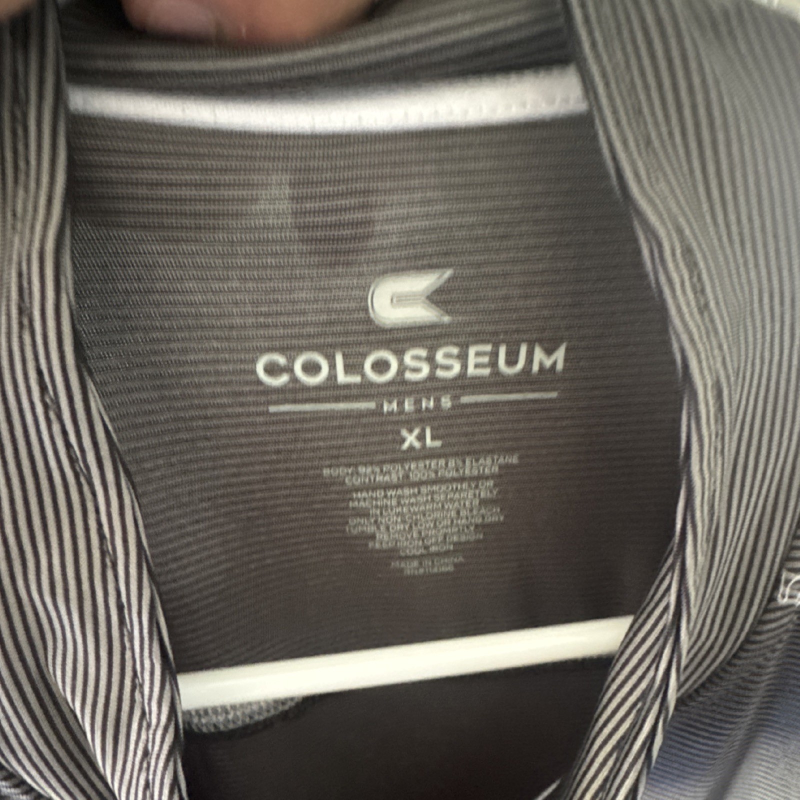Colosseum Men's XL Gray 1/4 Zip Pullover Activewear Top UK Logo gallery