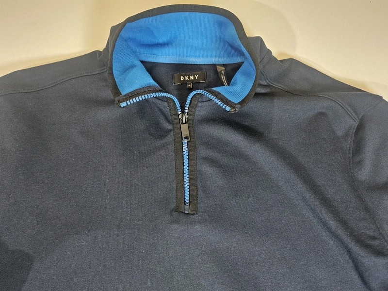 DKNY Athletic Pullover Mens Size XL Navy Blue Outdoor Golf Preppy Activewear gallery