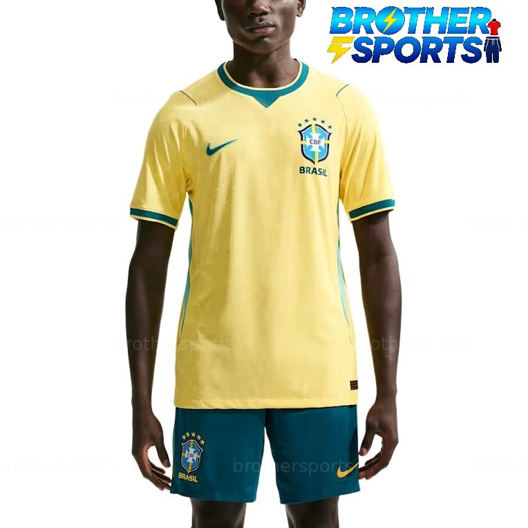 Nike Brazil 2026 Match Home 'Canary/Light Menta/Geode Teal' IB5143-724 gallery