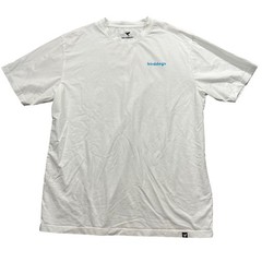 Birdogs XL White Crew Neck T Shirt Short Sleeve Cotton Polyester