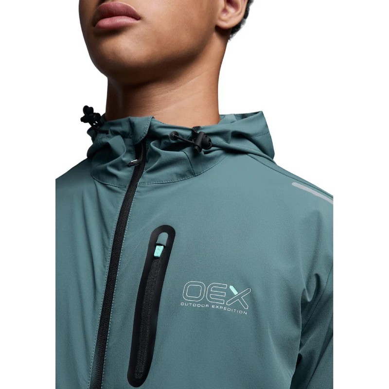 OEX Mens Track Top Jacket Medium Blue Light Grey gallery