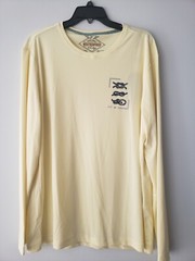 Orginal Waterproof Men’s Yellow UPF 50+ Long Sleeve Swim Shirt Size XL