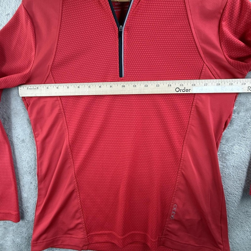 Oobe Pullover Jacket Mens Medium Red Hydrovent 1/4 Zip Mock Neck Athletic Top gallery