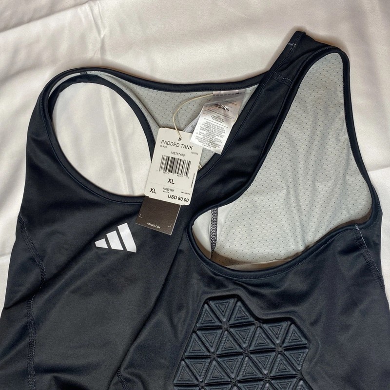 adidas padded tank top xl mens black Basketball IM3592 132767468 Aeroready gallery