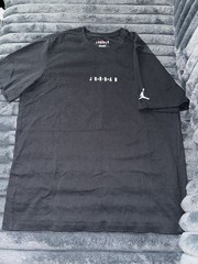 Black White Lettering Nike Jordan Air Large Men’s Jersey
