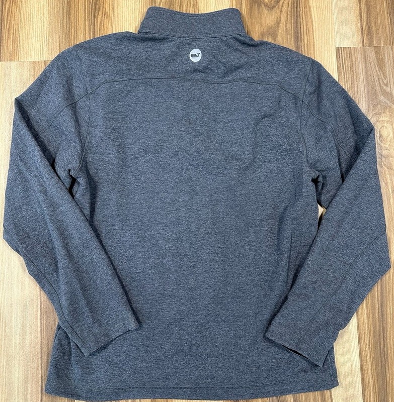 Vineyard Vines Quarter Zip Pullover Shirt Men’s Sz Large Gray Performance Golf gallery