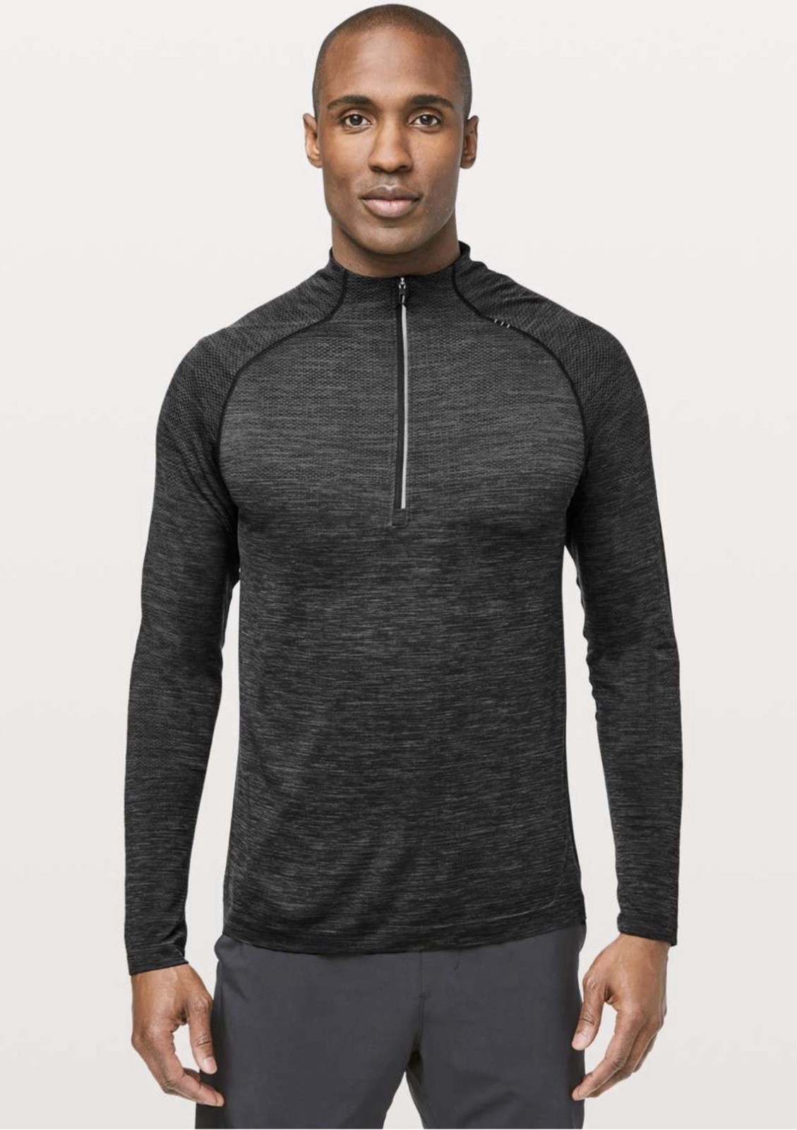 Lululemon Metal Vent Tech Half Zip II Long Sleeve Deep Coal/Black Mens XL gallery