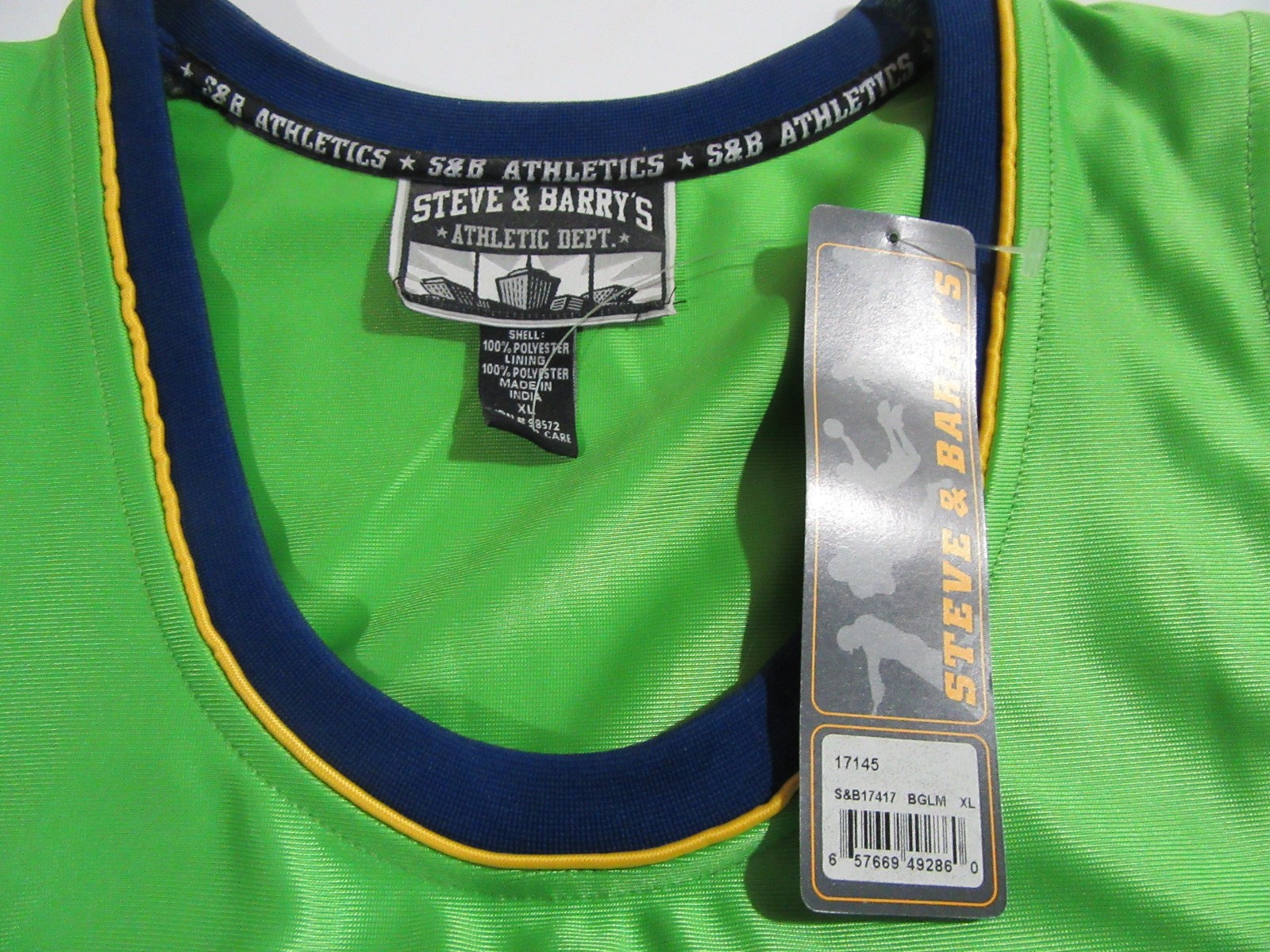 Steve & Barry's Mens Brasil Basketball Jersey Heavyweight Tank Top Size XL New gallery
