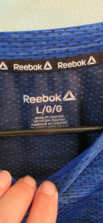 Reebok Shirt Men Large Workout Tee Activewear Gym Performance gallery