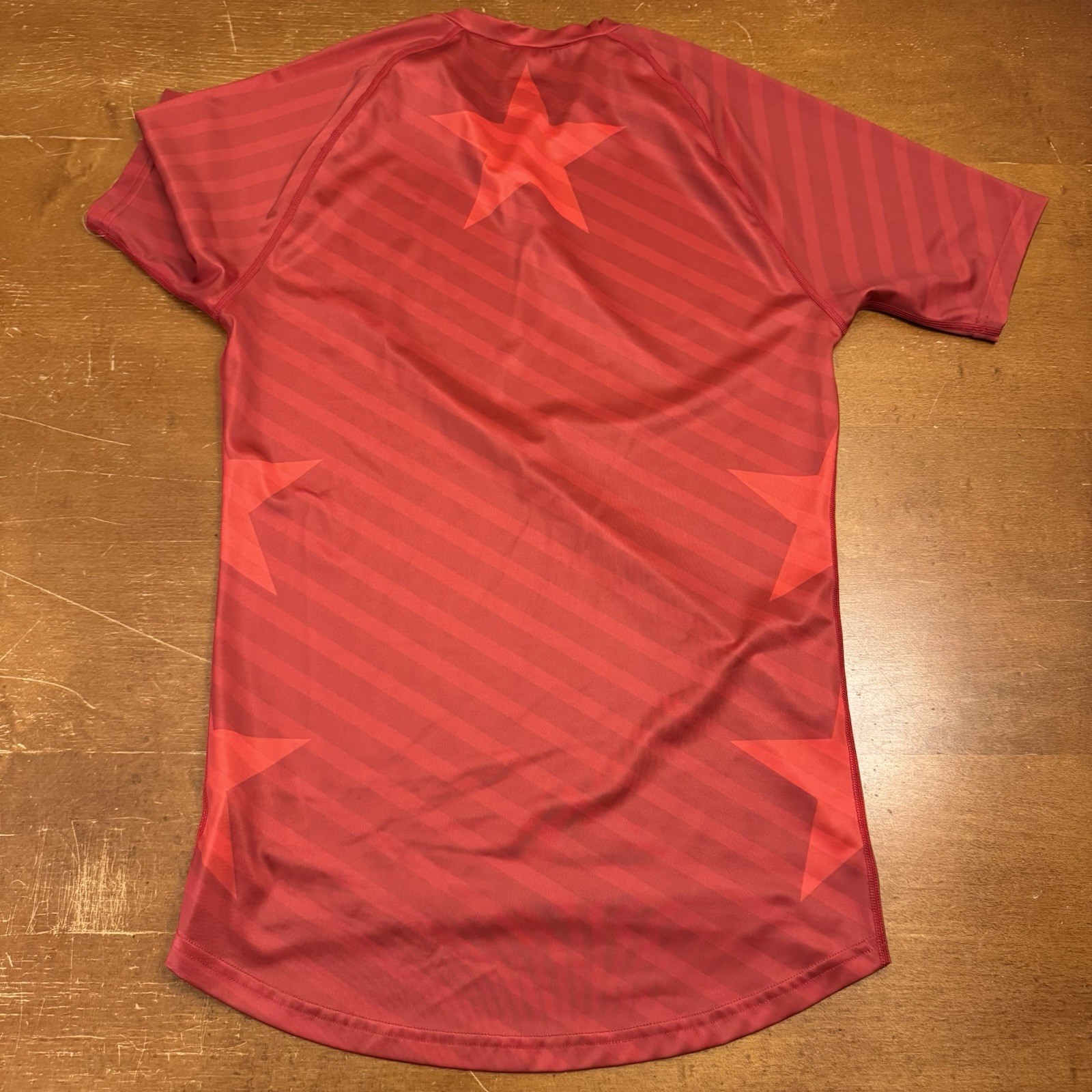 Asics Shirt Mens Large Red Heat Compression Active Shirt Sleeve gallery