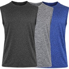 3-Pack Men’s Moisture Wicking Performance Sleeveless Tee(Size-S – 3XL) Free Ship