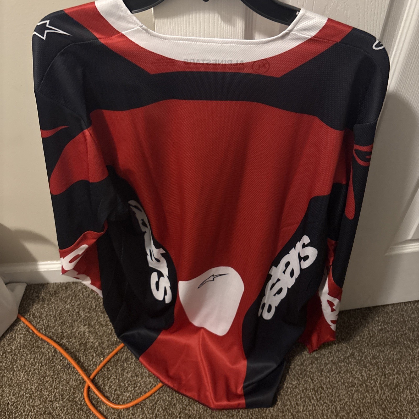 Alpine Jersey Motorcross XL Red Black Long Sleeve Shirt Motocross Racing gallery